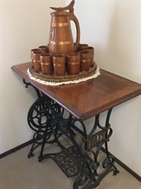 Antique Pfaff Treadle Sewing Machine Table