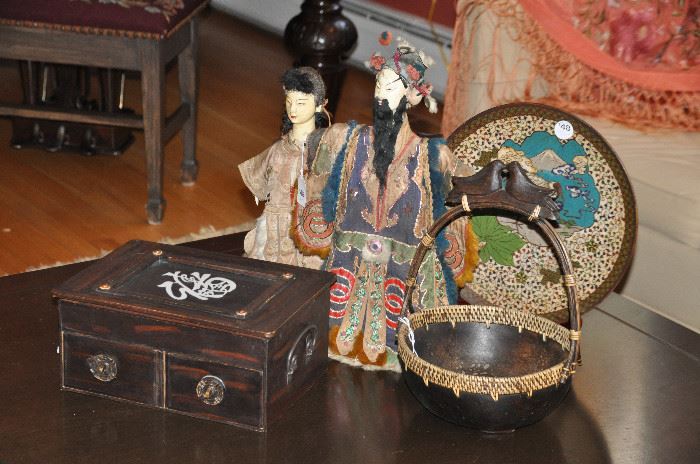 More great Decor including vintage Asian porcelain dolls!