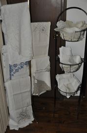 Many fabulous vintage linens to choose from!!