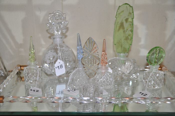 Very pretty collection of perfume bottles