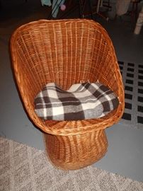 One of Wicker Chairs