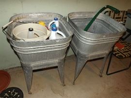 Washtubs with Stands