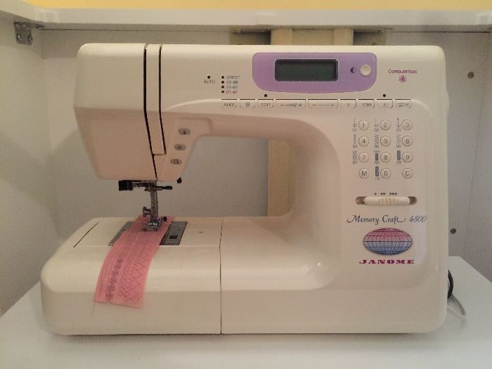Janome Memory Craft 4800 sewing machine