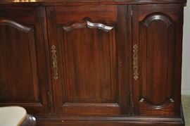 BUFFET WITH MATCHING TABLE AND CHAIRS