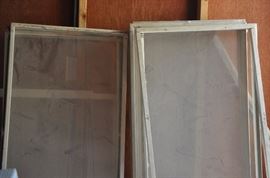 OLD WOOD WINDOW FRAMES