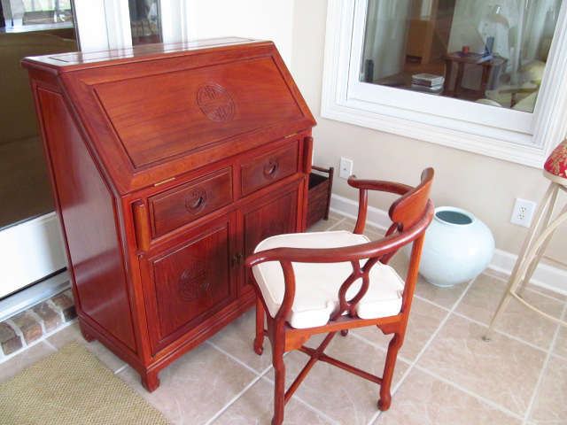 Rosewood desk with Chair from Guam