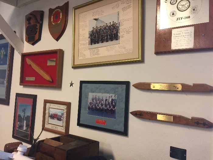 Marine memorabilia and parting gifts