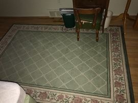 FLORAL GREEN RUG