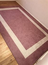 PINK AND WHITE RUG 