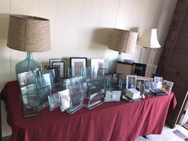 LOTS AND LOTS OF GLASS PICTURE FRAMES