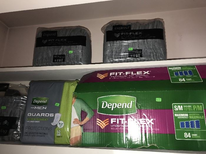 NEW IN PACKAGING DEPENDS UNDERWEAR FOR MEN AND WOMEN