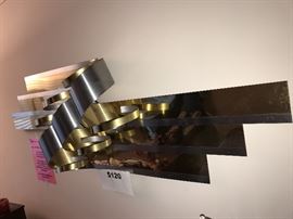 BEAUTIFUL MODERNIST METAL WALL ART SIGNED