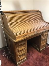 Antique Small Roll Top Desk