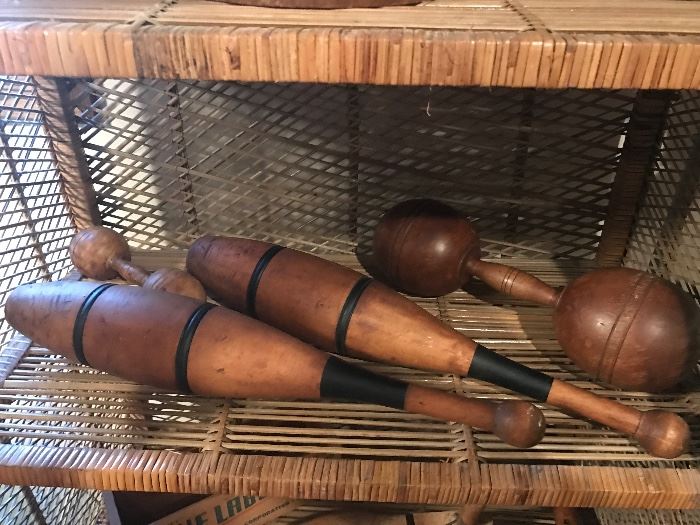 Antique Wooden Exercise Items