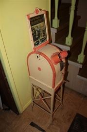 Vintage Mutoscope, "The Dumb Waiter" by Charlie Chaplin, in unworking condition, need 2 parts/gears, flip cards intact