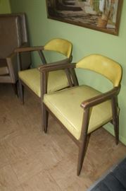 Vintage mid century modern arm chairs, multiple