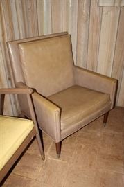Vintage mid century modern arm chair, pair