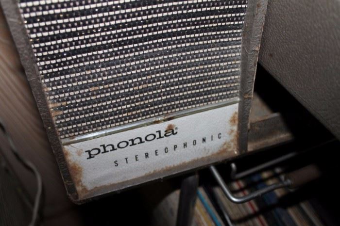 Vintage mid century modern Phonola phonograph