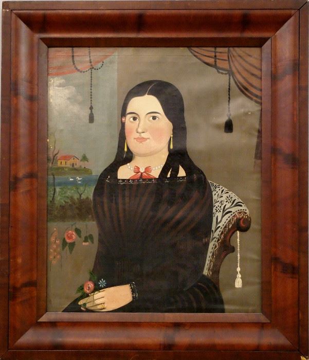 Prior Hamblin School portrait in the Original Mahogany frame