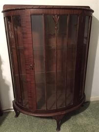 1940s china cabinet with key