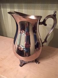 Wm Rogers silver-plate water pitcher