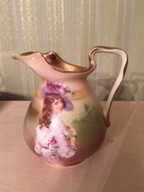 Small lavender lady pitcher