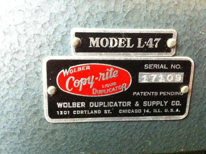 portable mimeograph machine