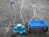 1960's electric 18" rotary twin blade lawn mower. It really works!