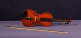 This is an antique East German violin.