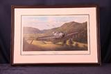 "A Pack of Trouble" by Ross Buckland. This print depicts "Zemke's Wolfpack" the infamous 56th Fighter Group led by Col. "Hub" Zemke. The 56th fighter group was the highest scoring USAAF fighter unit of the ETO. It is signed by the artist, Col. "Hub" Zemke, Gen. Lt. Gunther Rall, and Col. Robert J. Rankin.