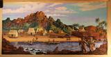 This breathtaking painting is 12 feet by 6 feet.