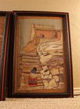 The next three pieces of artwork were done in the early 1900's by a Crowe Indian woman.