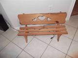cute little bench for your little one or collection of dolls!