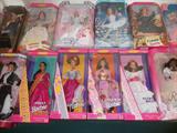 BARBIES BARBIES BARBIES. We have a must see collection of them. We have a lot of the collectors edition that represent dolls from different countries!
