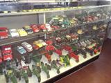 lighted display case and die cast tractor collection