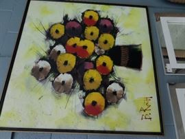 MID CENTURY OIL ON CANVAS