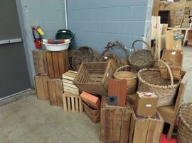 ANTIQUE BASKETS/CRATES