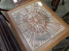 MID CENTURY LAMP TABLE