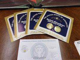 22 CT GOLD COINS, ONE UP  TO 5