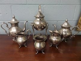 6 PIECE SILVER TEA SERVICE