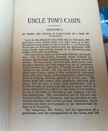 Early edition of Uncle Tom's Cabin.