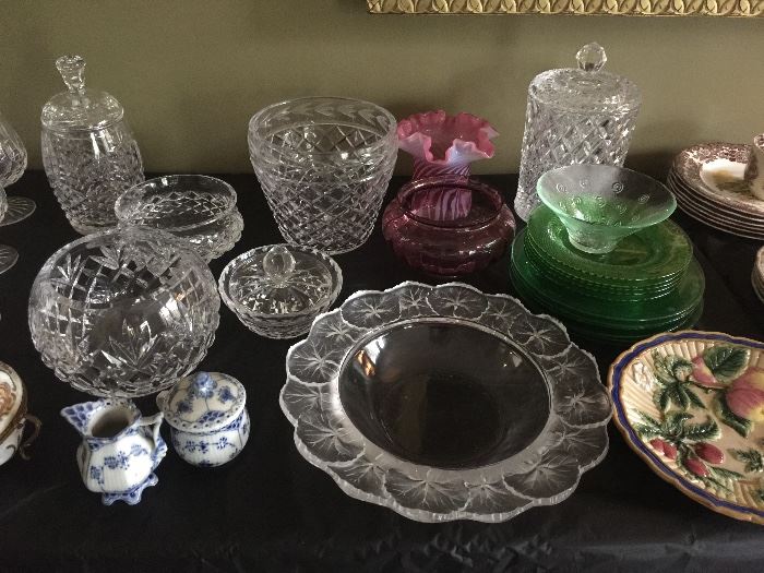 More Cut Glass including Waterford 