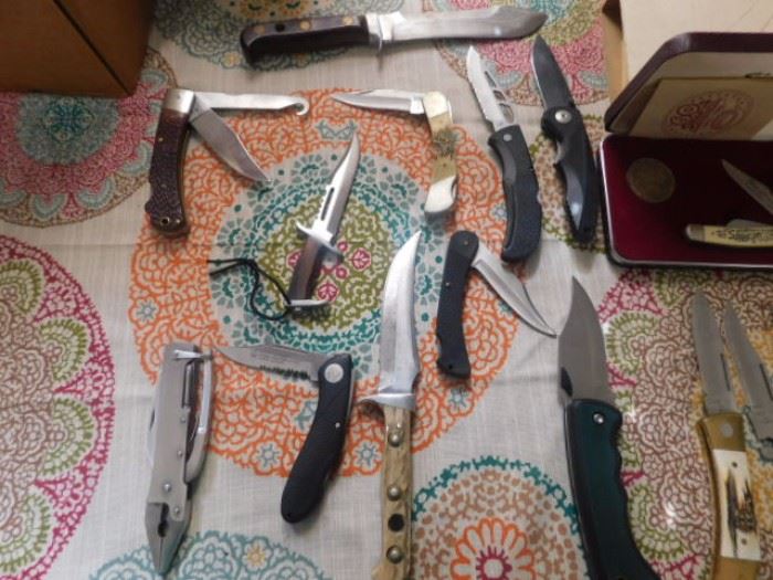 Knives including Remington,Puma Protec,Parker,Old Timer,Gerber,Case xx