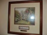 Lithograph by Thomas Kinkade "Victorian Garden II)