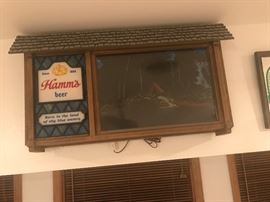 Hamm's Beer Sign - works
