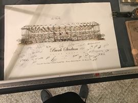 Autographed Busch Stadium Pills Print