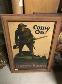 WWII World War II Bond Poster
