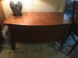 2 Drawer oak server.