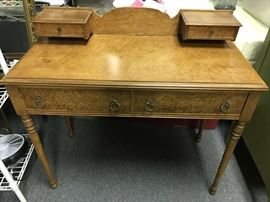 Vintage 4 drawer writing desk.