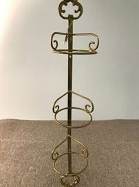 Decorative tea cup brass display